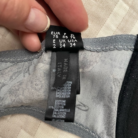 Rare La Perla Italy Black Label Kama Sutra Geisha Erotic Bra Thong Set 34B Small - Picture 7 of 11